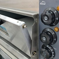 Four électrique commercial de 2 ponts de 3000W utilisé pour la pizza de pain de gâteau de boulangerie avec la pierre pour la vente automatique d'équipement de cuisson de restaurant