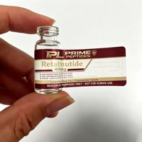 Étiquette de carton pour peptides sur mesure, film BOPP anti-contrefaçon, 2ml 3ml 5ml 10ml 15ml 20ml 30ml, qualité laboratoire