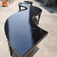 Table de pique-nique pliable en bois en forme de serpent, prix de gros