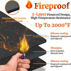 Factory Design Non-slip Silicone Induction Cook-top <b>Protector</b> Mat Stove Top Cover Mat Anti-Scratch Induction Silicone Mat - Product Image 3