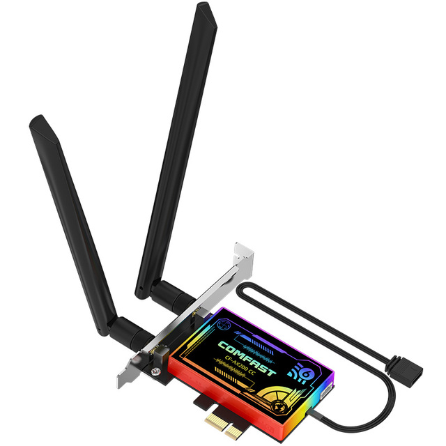 COMFAST CF-AX200 CC New PCI-E Wifi Dongle 3000Mbps Blue Tooth5.1 802.11ax WiFi 6 Wireless Lan Card for PC