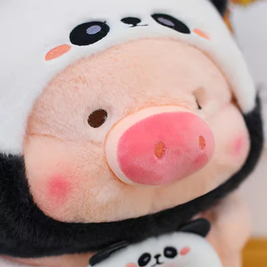 En gros, Peluche Panda <span class=keywords><strong>Cochon</strong></span> Costume, Douce et Réconfortante, avec Coussin Donut, Cadeau Mignon pour Enfants, Coton PP - Product Image 5