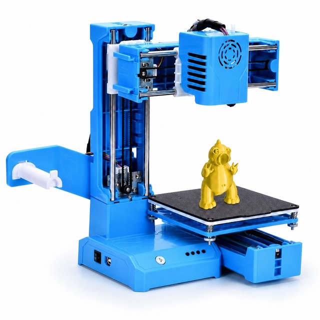 K9 New Mini 3D Printer Toy Entry-level FDM 3D Printer K9 Compact Plug Play Magnetic Bed USB TF Card Beginner Kids Gift