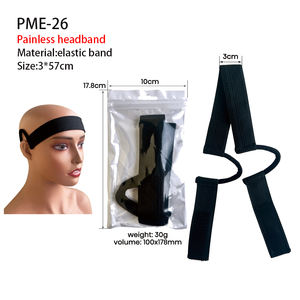 Logotipo de impresión personalizado orejera encaje Frontal elástico encaje peluca fusión cabeza banda sin dolor derretir encaje diadema - Product Image 6