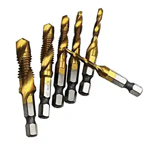Metric Suppliers Hexagon Shank Compound HSS Combined Drill And Tap Tool Sets