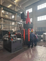 Presse à balles verticale hydraulique automatique d'occasion pour carton et papier usagé, capacité 10-100T, 220V/380V