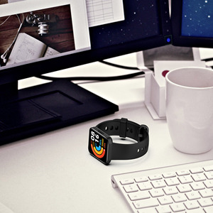 Mijobs Nouveau bracelet sport intelligent en silicone souple noir avec boucle pour <span class=keywords><strong>Redmi</strong></span> <span class=keywords><strong>Watch</strong></span> <span class=keywords><strong>2</strong></span> Mi <span class=keywords><strong>Watch</strong></span> <span class=keywords><strong>2</strong></span> <span class=keywords><strong>Lite</strong></span> - Product Image 5
