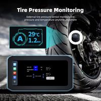 GPS moto 6.25 pouces avec support personnalisé CarPlay Android Auto avec antivol et outil pour barre transversale 16mm 22mm