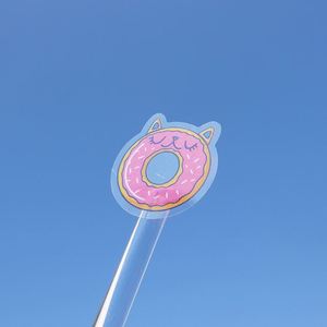 Custom Transparent Vinyl Sticker Waterproof Wholesale Kiss Cut Logo Sticker for Cartoon Label - Product Image 1
