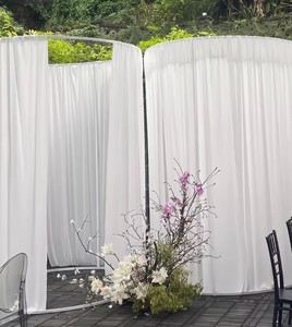 Décoration de mariage : <span class=keywords><strong>Voile</strong></span> de mariée <span class=keywords><strong>blanc</strong></span>, <span class=keywords><strong>Tissu</strong></span> <span class=keywords><strong>transparent</strong></span> pour scène de mariage, Plafond couleur champagne, <span class=keywords><strong>Tissu</strong></span> suspendu pour mariage - Product Image 1