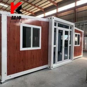 Casa Prefabbricata Moderna <span class=keywords><strong>in</strong></span> Acciaio Espanso a Doppia Ala da 40 Piedi con Bagno e Pannelli Sandwich per Residenza Familiare - Product Image 2