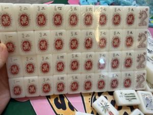 Juego de Mahjong Americano de Lujo Ivory Heron, Fichas de Mahjong Acrílicas Ecológicas con Diseño Personalizado con Foto Real, Listas para Enviar - Product Image 4