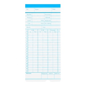 พนักงานสำนักงานอิเล็กทรอนิกส์รายสัปดาห์บันทึกเวลาการเข้างานเจาะบัตรบันทึกเวลารายเดือนบัตร - Product Image 2