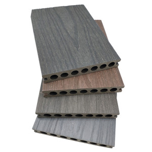 Siêu September khuyến mãi thời tiết kháng <span class=keywords><strong>WPC</strong></span> co-đùn decking phong cách đương đại Thiết kế sàn gỗ chải kết thúc - Product Image 5