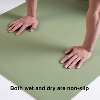 Pliable en fibre de coco Écologique tapis de fitness pilates de yoga grande salle de gym pu caoutchouc naturel épais tapis de yoga antidérapant logo personnalisé