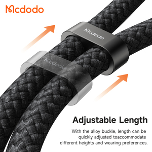 Mcdodo 682/683 <span class=keywords><strong>2</strong></span> Trong 1 60W USB-C Để USB-C Nhanh Phí Cáp 36W 8Pin Crossbody Điện Thoại Dây Buộc 1.2M Tốt Nhất Cho Công Bằng Du Lịch Sử Dụng Hàng Ngày - Product Image 4