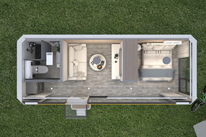 Nuova <span class=keywords><strong>Casa</strong></span> Prefabbricata Portatile a Capsula Spaziale di Tendenza, Case Container a Buon Prezzo in Nuovi Materiali - Product Image 4