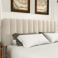 Lit plateforme Queen avec tiroirs de rangement, modèle personnalisé, design tufté dernier cri, sommier à lattes en bois – Offre spéciale