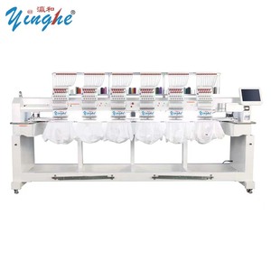 Yinghe alta velocidad profesional Industrial computarizado seis cabezas 12 agujas máquina de bordado multifunción camiseta/prenda - Product Image 3