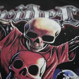 T-Shirt da Uomo con Maniche Corte, Design con Orlo Inferiore, Tessuto in Cotone French Terry con Stampa DTG Personalizzata e Lavaggio Chiaro - Product Image 3