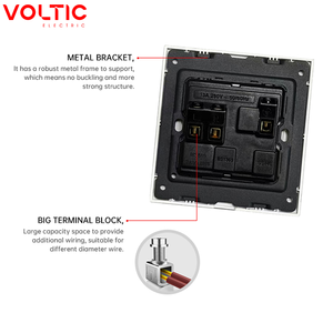 <span class=keywords><strong>Precio</strong></span> bajo OEM 1/2/3 Gang <span class=keywords><strong>Pulsador</strong></span> 10 Amp Interruptor Control remoto Interruptor de pared Inteligente - Product Image 3