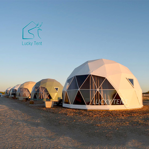 Beliebtestes Domo Luxus Glamping Zelt Modernes PVC Reißfest Schnell montage Wetterfeste Leistung für Resort Camping - Product Image 6