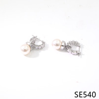 BLLYF133-TE Anting-anting gantung minimalis yang mencolok dengan pengait daun telinga, aksesori unik.