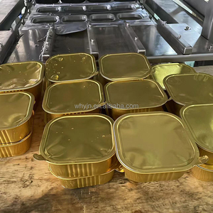 Machine à emballer les plateaux en papier d'aluminium de haute qualité Machine à emballer les pâtés Machine à sceller les plateaux pour les aliments - Product Image 2