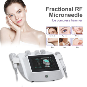 Appareil professionnel portatif à glace pour le visage, traitement de la peau, élimination des vergetures, et amincissement cutané avec <span class=keywords><strong>aiguilles</strong></span> dorées - Product Image 3