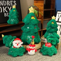 Poupées en peluche de Noël, Père Noël, Bonhomme de neige, Renne, Arbre de Noël, en coton PP super doux, jouets en peluche, décorations de Noël, 31-50 cm, vente en gros