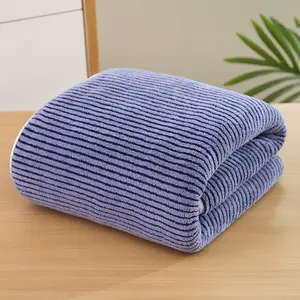 Groothandel Bamboe Badhanddoek Grote Badkamer Douche Handgezicht Handdoek Gestreepte Luxe Badhanddoeken Voor Thuisgebruik