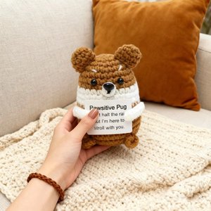 Peluche artisanale au crochet Kawaii <span class=keywords><strong>Cactus</strong></span> Hamster avec carte de <span class=keywords><strong>message</strong></span> Décoration mignonne pour la maison et le bureau Ornement de bureau Cadeau d'anniversaire pour un ami - Product Image 5