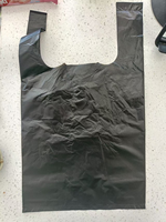 Sacs poubelles en plastique noir personnalisés en gros, sacs à déchets ménagers avec poignée portable pour la cuisine et la maison