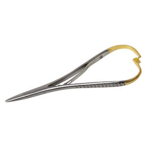 Porte-aiguilles dentaires à manche doré transfrontalier, aiguilles métalliques enroulées de type extrémité, à main - Product Image 2