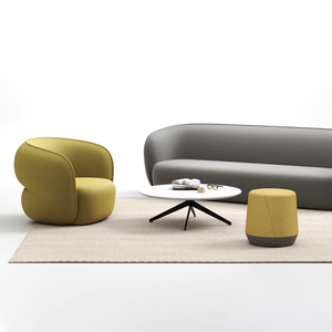 Light Luxury Contemporary Living <b>Room</b> Home Office Sectional Couch Pod Sofa-11 Modern Office Reception Luxury Modern Office - Product Image 4