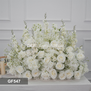 Handmade <b>Artificial</b> Silk Flowers Grounded Arch Arrangements Aisle Decoration Floor Flowers for Wedding Mother's Day Christmas - Product Image 2