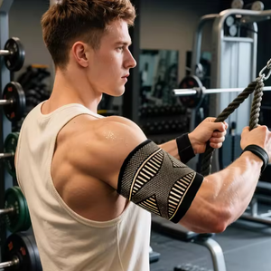 Manchon de compression réglable premium pour bras, support de poignet antidérapant pour athlètes, sportifs, basketball, fitness et entraînement - Product Image 1