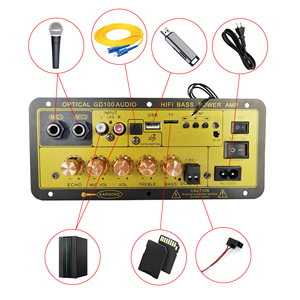 Venta al por mayor GD100 BT Mono 100W Durable Subwoofer placa amplificadora Home & HiFi Karaoke receptor y amplificador con entrada de <span class=keywords><strong>Audio</strong></span> óptico - Product Image 3
