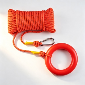 Corde de sauvetage flottante robuste avec anneau et mousqueton pour <span class=keywords><strong>piscine</strong></span> et lac – Offre spéciale - Product Image 4