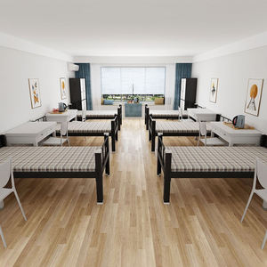 Lit superposé taille King adulte grand lit en échelle à vendre lit superposé avec matelas <span class=keywords><strong>auberge</strong></span> Tempat Tidur Susun Besi Katil 2 - Product Image 3