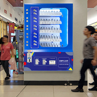 Petit distributeur automatique Offre Spéciale bon marché avec paiement par pièce/billet/carte de crédit compatible Wi-Fi capacité de 20 à 150 pièces pour montage mural