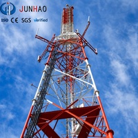 Menara Antena Telekomunikasi Tipe Lattice Tower Baja 3 Kaki Sudut Siku, Menara Penyangga Diri untuk Stasiun Basis Telekomunikasi