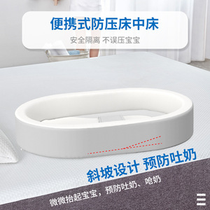 <b>Portable</b> Baby <b>Bed</b> Foldable Newborn Sleeping <b>Bed</b> With Slope Design For Anti-Reflux Safe Isolation - Product Image 1