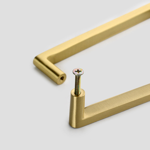Solid Brass Kitchen Drawer <strong>Knob</strong> for Furniture Hardware Pulls Handles Long Kitchen Drawer Cabinet Wardrobe <strong>Door</strong> Handle - Product Image 2