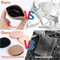 Portable Mini boîte à clés Silicone casque organisateur câble de données étui de rangement pochette sac pour la maison lieu de travail pour l'organisation des outils