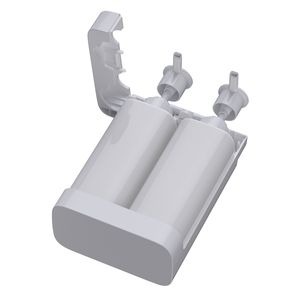 Dispensador de Jabón Líquido Doble de Pared, Blanco y Negro, 500 ml, con Soporte, Plástico ABS, Recargable, para Baño - Product Image 6