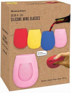Gobelets à vin en silicone personnalisés, taille et couleur au choix, verres à vin sans pied en silicone de luxe pour les fêtes - Product Image 6