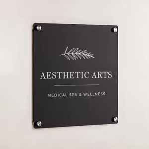 Custom Business Sign Logo Perspex Plate Salon Nails Studio Wall Estética Decor UV Printed Office Acrylic Signage Plaque - Product Image 6