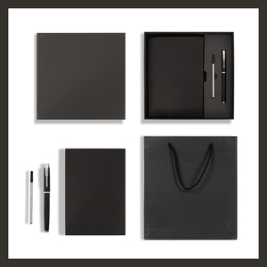 Impression de logo personnalisé Étudiants <span class=keywords><strong>A5</strong></span> Agenda Journaux Business Gift Box Set Cahier de notes en cuir PU - Product Image 6