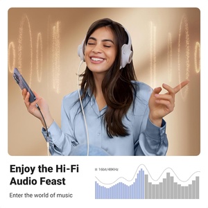 Bộ chuyển đổi âm thanh USB C sang 3.5mm, Type C sang giắc tai nghe <span class=keywords><strong>Aux</strong></span>, bộ chuyển đổi kỹ thuật số DAC 16bit 48kHz HiFi, dây cáp cho iPhone 17 màu xám - Product Image 3